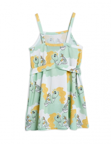 MINI RODINI Trägerkleid Unicorns - green